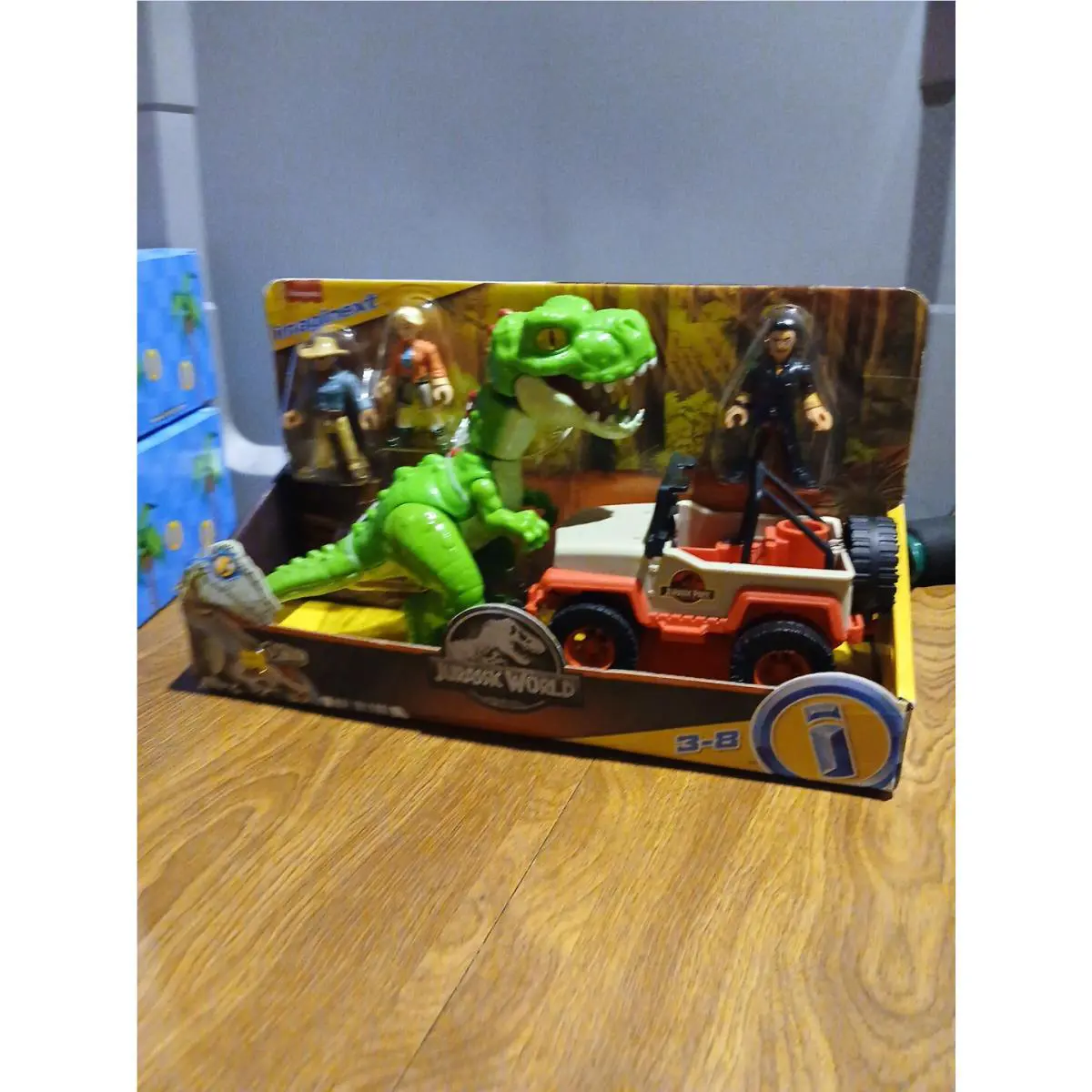 Fisher Price Jurassic World T. Rex Escape Eli Ian Dr Grant Jurassic Park Toy