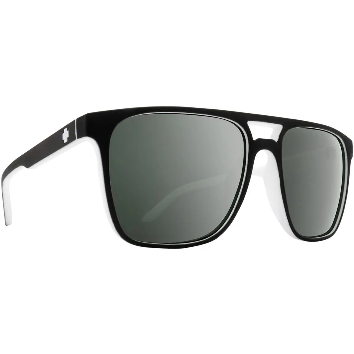 Spy Optic Czar Men`s Square Sunglasses w/ Mirror Lens - 673526209790 - Vietnam - Frame: Whitewall, Lens: Gray