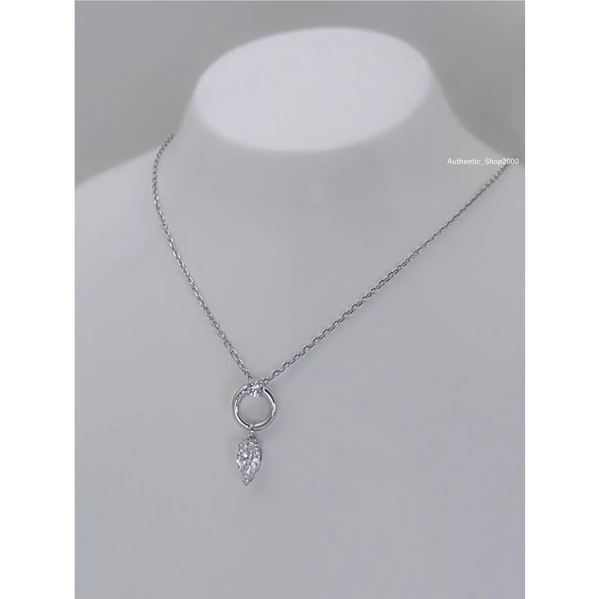 Swarovski Rhodium Pear Crystal Mesmera Pendant Necklace 5723146