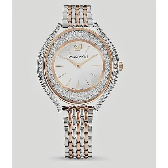 5644075 Crystalline Aura Quartz Oval Two Tone Women`s Watch by Swarovski