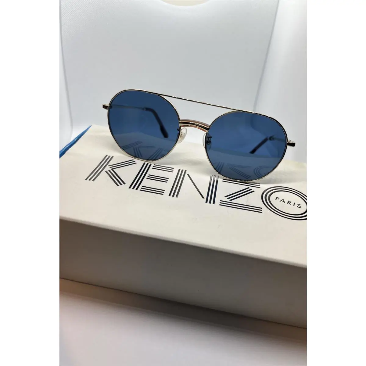 Kenzo Unisex Brow Bar Round Sunglasses 54mm - w/ Case Box