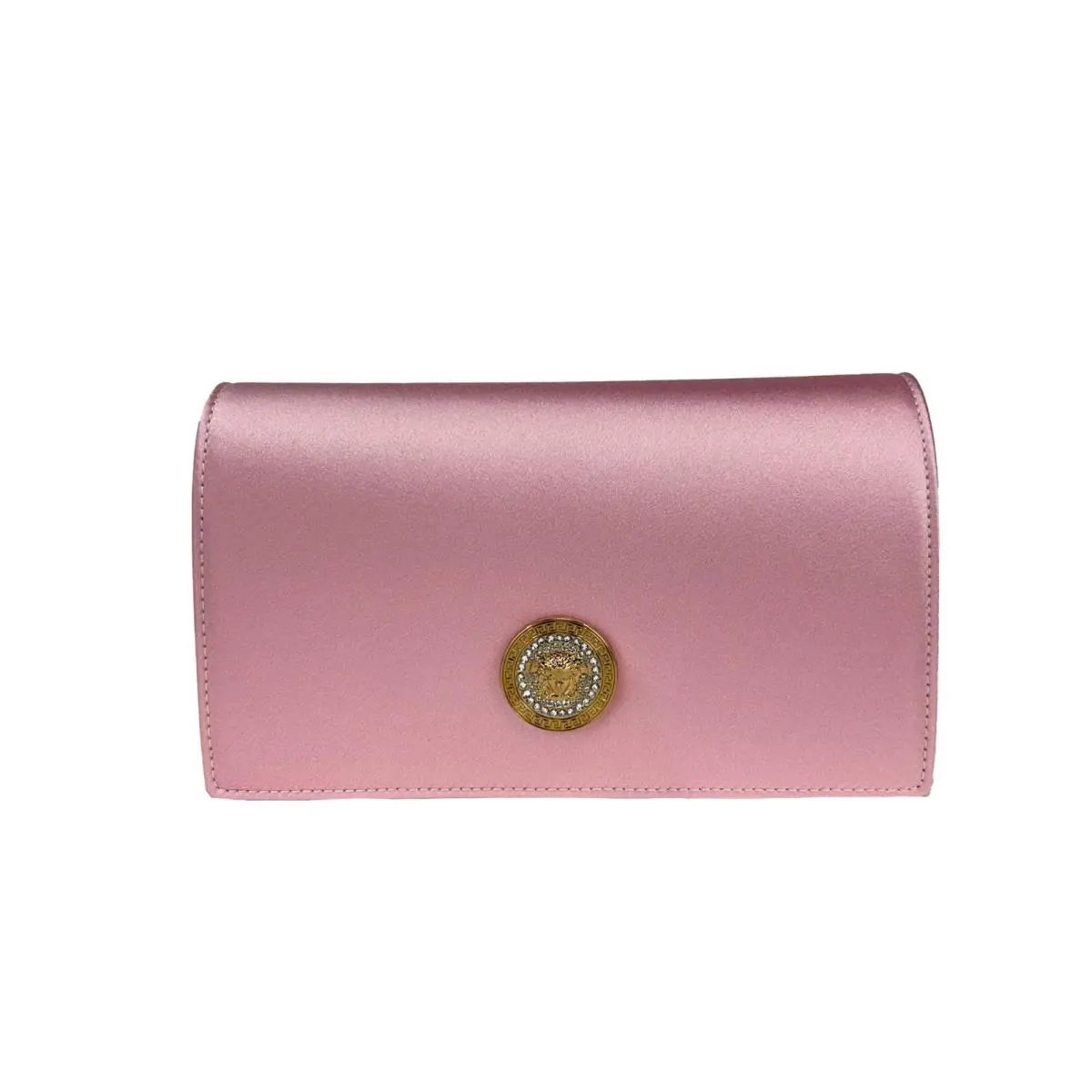 Versace Medusa Crystal Satin Mini Chain Crossbody Bag Purse