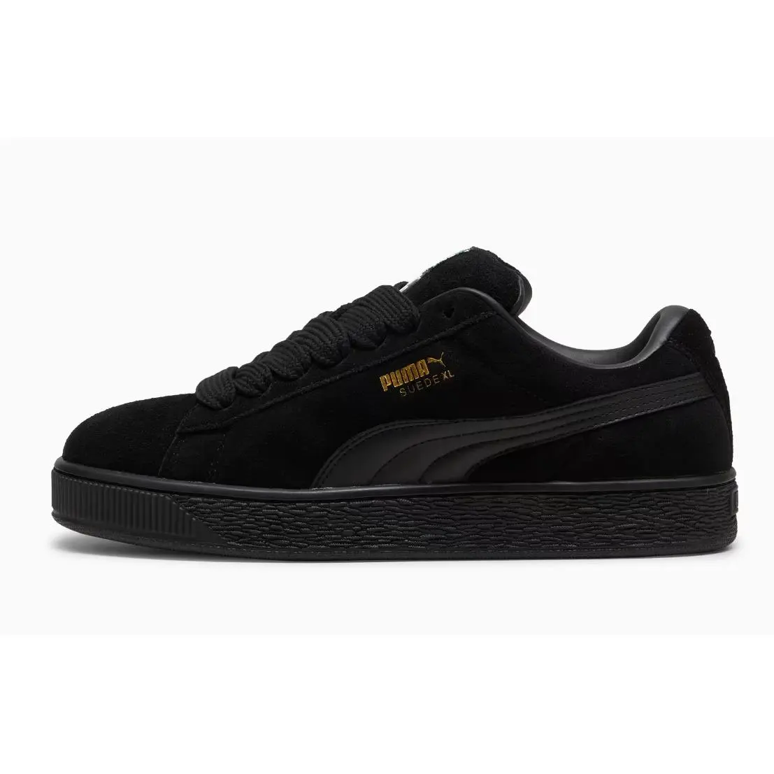 Unisex Suede XL Athletic Shoe Premium Suede Upper Rubber Outsole Men`s Size Mono Black by Puma