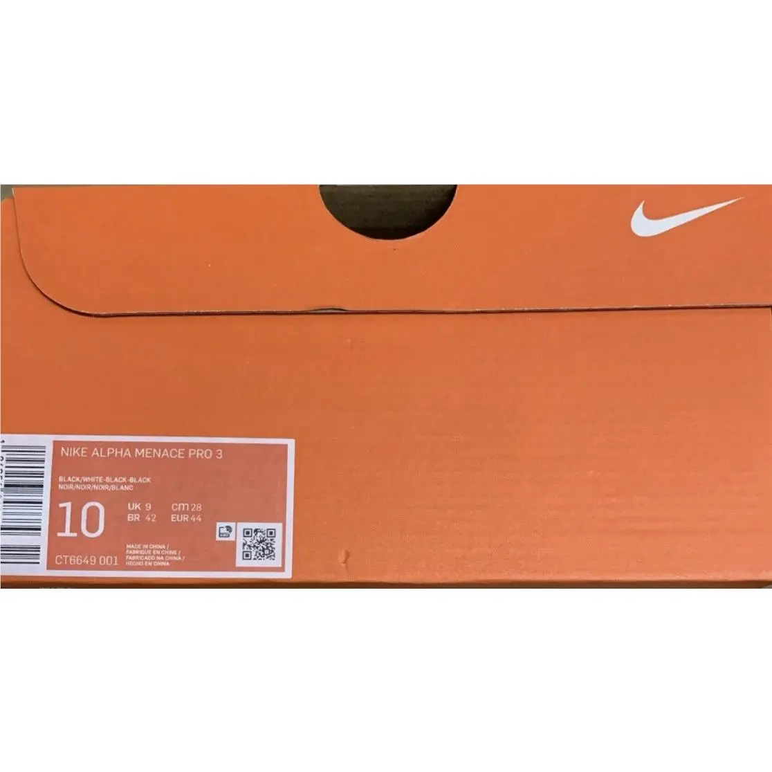Nike shoes - Nike Alpha Menace Pro 3 - CT6649-001 - Black 9