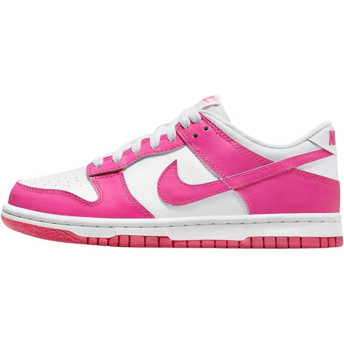 Nike shoes - Nike Dunk Low GS - Dunk Low - WHITE/LASER FUSCHIA 4