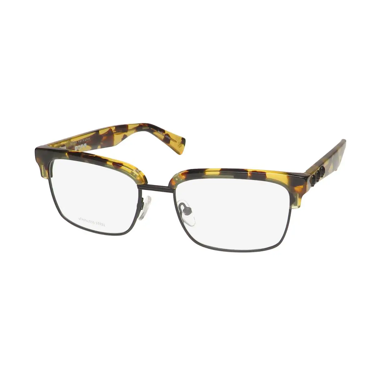 VJV186 Eyeglass Frame/glasses Made IN Japan Designer Hot Tortoise / Black by John Varvatos