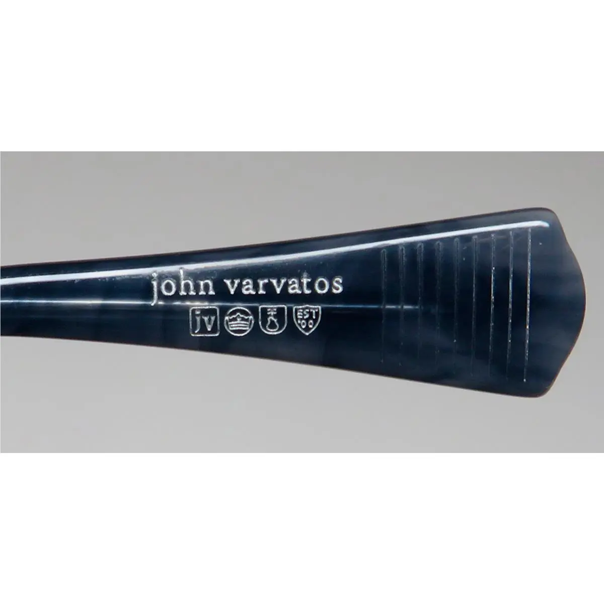 John Varvatos sunglasses - Sjv551 - Blue Horn / Silver, Frame: Blue, Lens: Gray