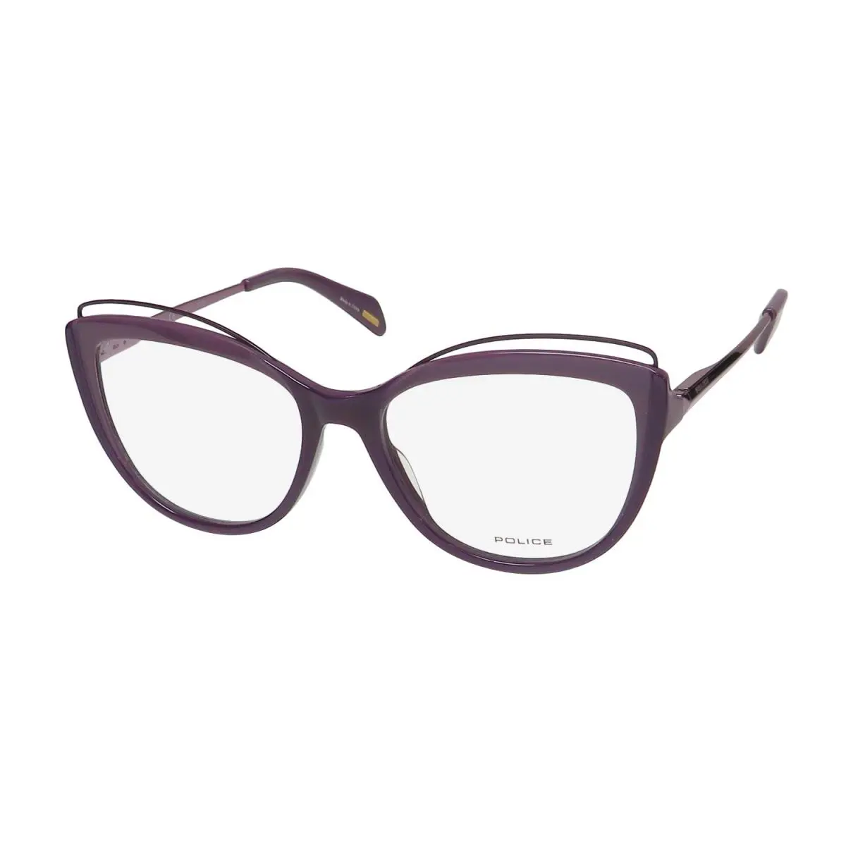 Police VPL931 Mascara 4 Eyeglasses 0GBC 53-15-135 Womens Purple Plastic Cat