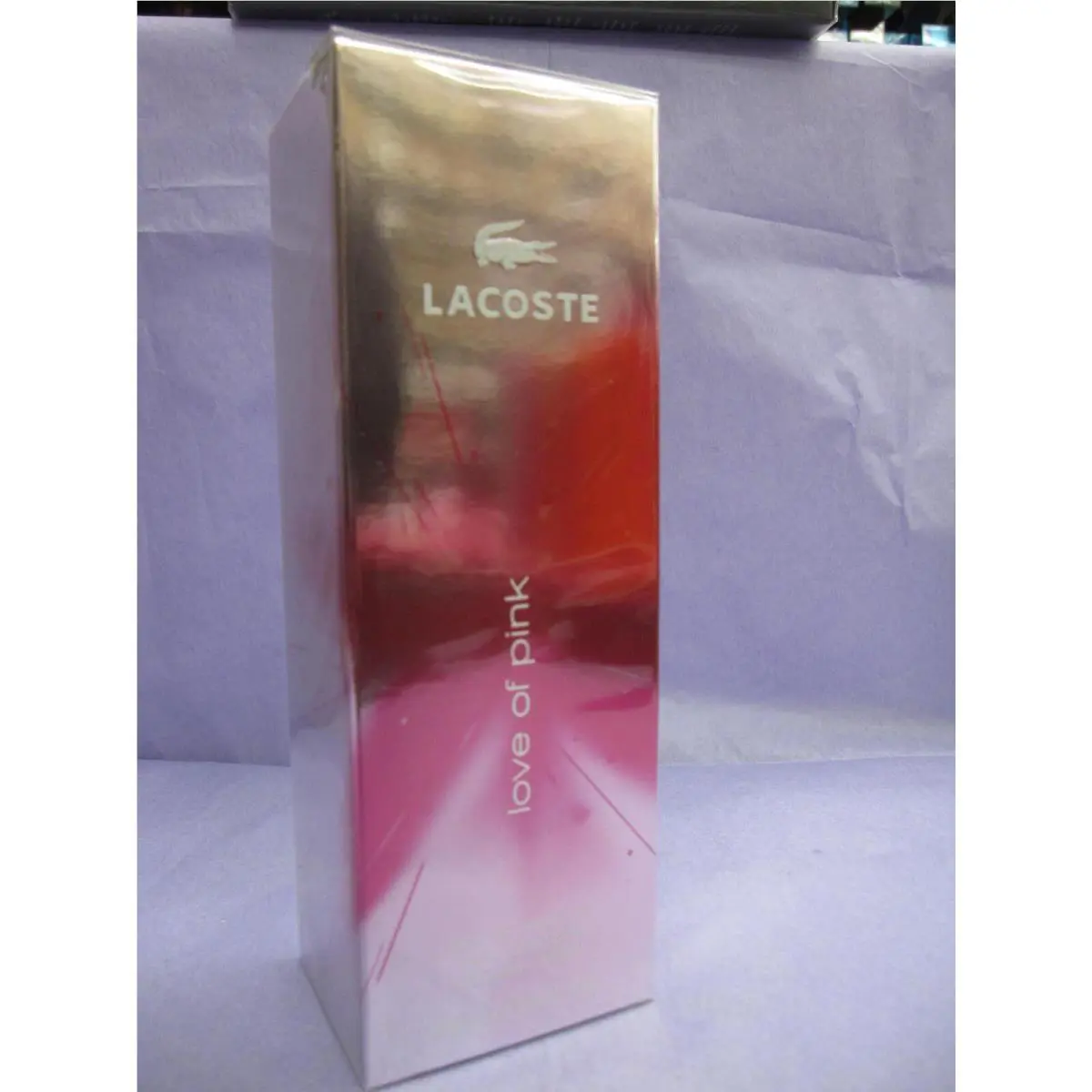 Lacoste Love OF Pink 3.0 FL oz / 90 ML Eau De Toilette Spray Box