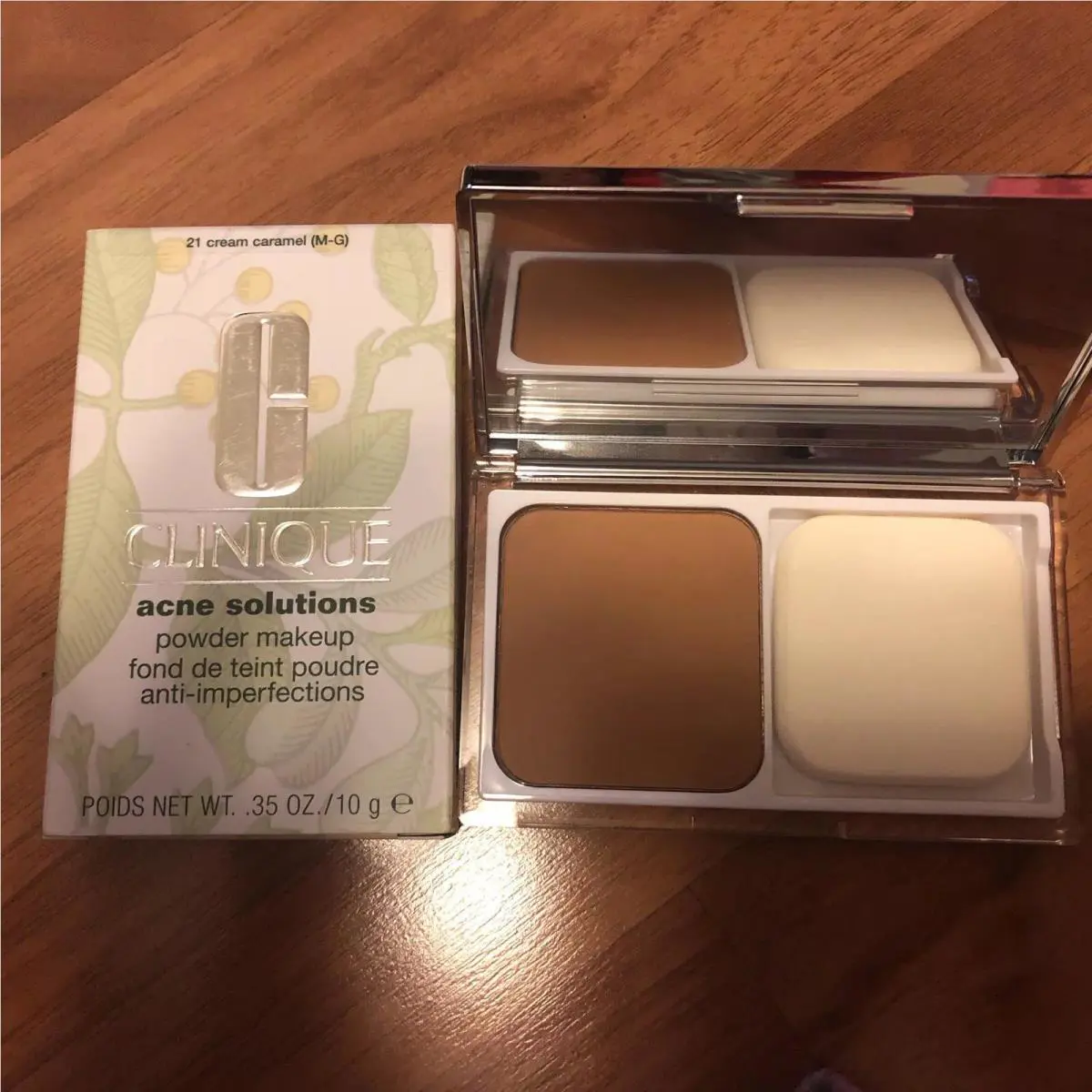 Clinique Acne Solution Powder Makeup Compact “cream Caramel