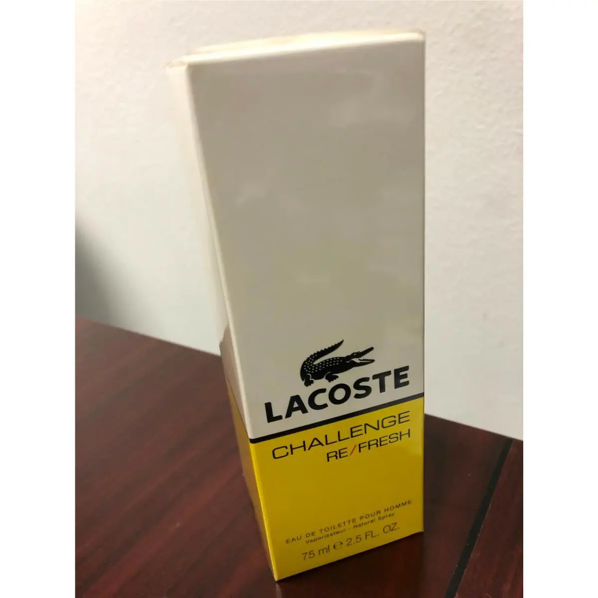Challenge Refresh by Lacoste 2.5 FL oz / 75 ML Eau De Toilette Spray Box