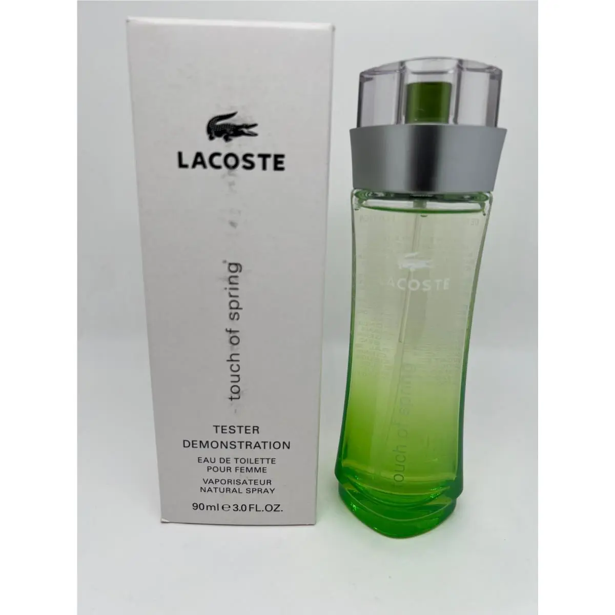 Lacoste Touch OF Spring 3.0 FL oz / 90 ML Eau De Toilette Spray Tester Box
