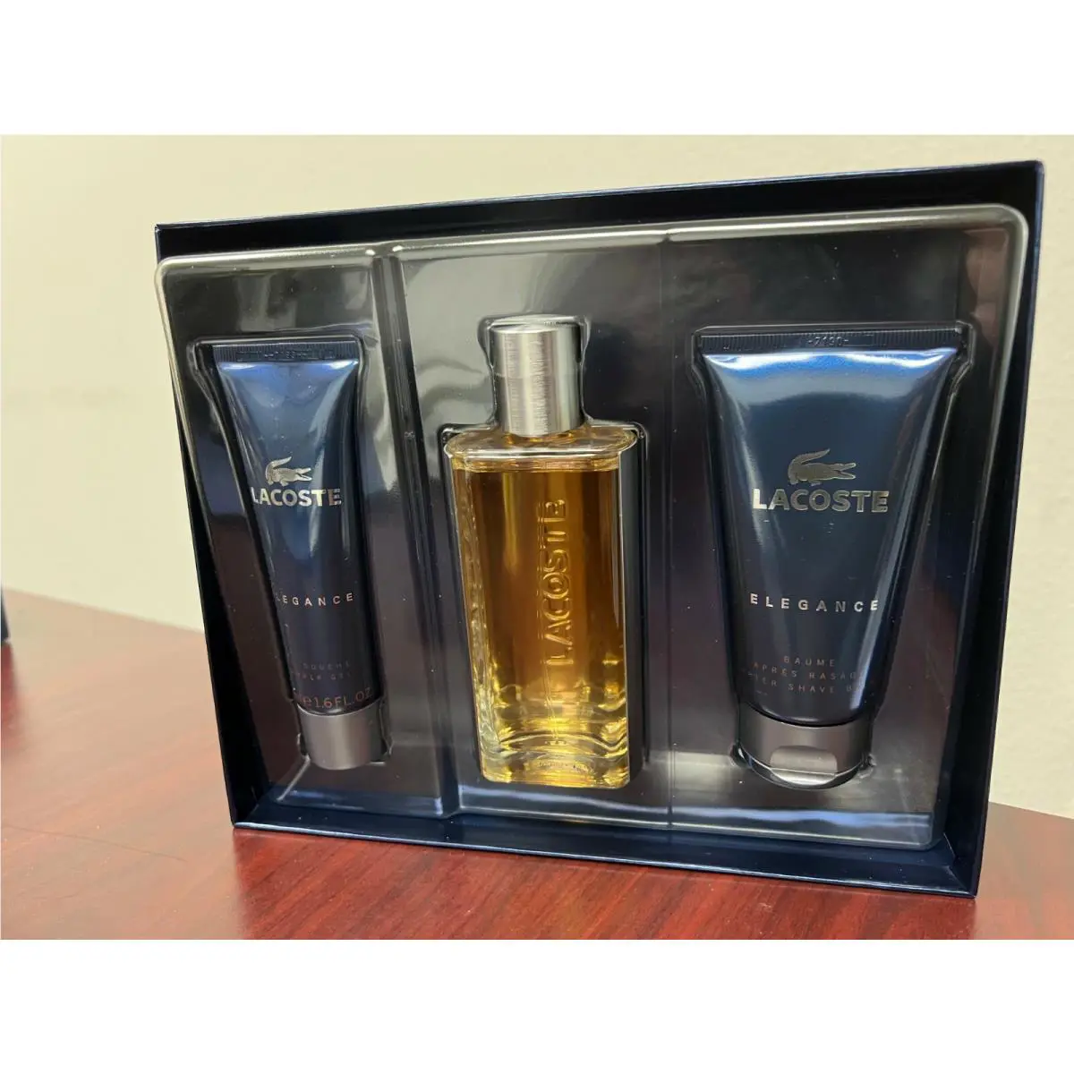 Lacoste Elegance by Lacoste 3 Pieces Set: 3.0 Edt Spray +1.6 Shower Gel+2.5 Balm