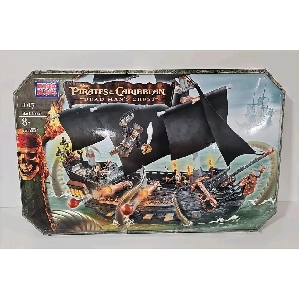 Mega Bloks Black Pearl 1017 Pirates of The Caribbean Dead Man`s Chest Nisb Ship