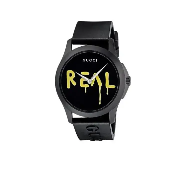 Gucci Limited Ghost Edition G-timeless Black Dial Black Rubber Watch YA1264017 - Dial: Black, Band: Black, Bezel: Black