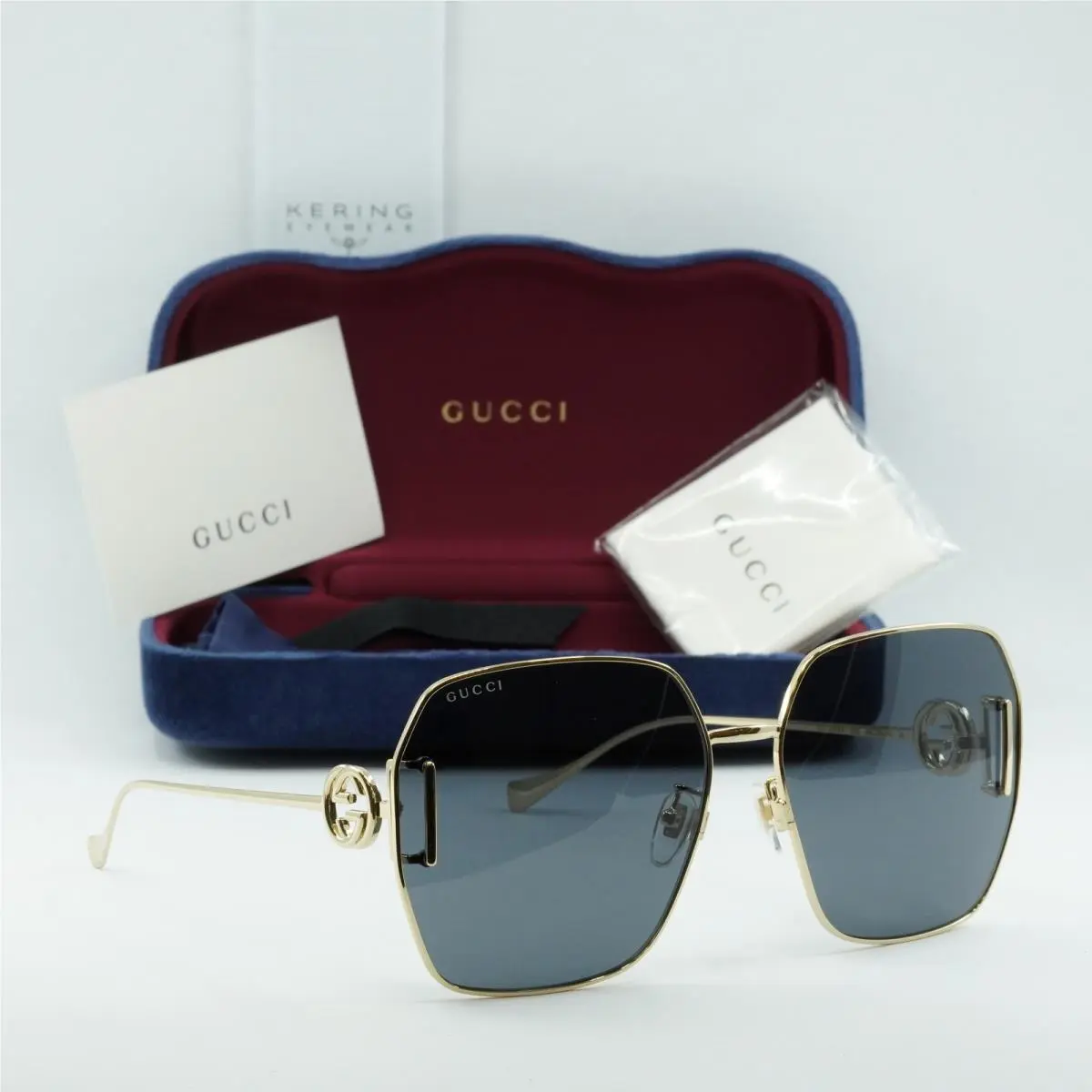 Gucci GG1207SA 002 Gold/grey 64-16-140 Sunglasses
