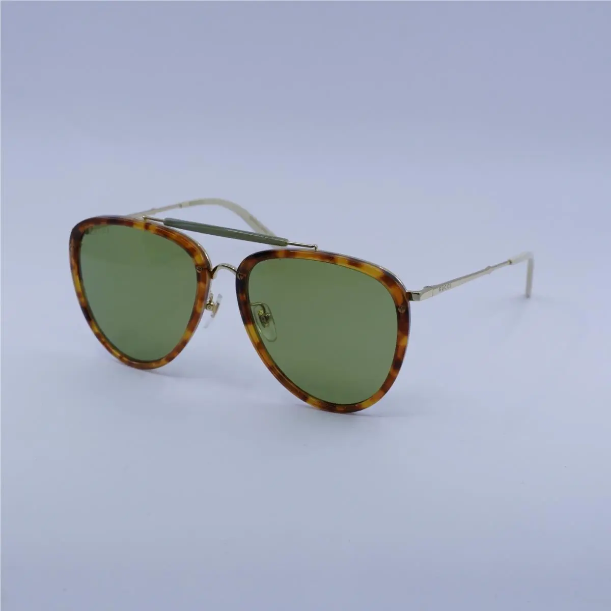 GG0672S 003 Havana/gold/green 58-19-145 Sunglasses by Gucci
