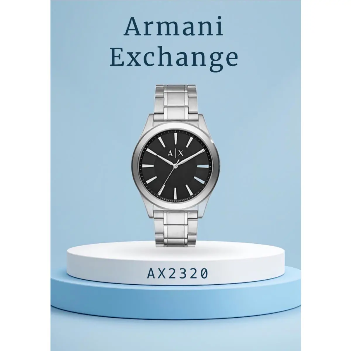 Armani Exchange AX2320 Three-hand Stainless Steel Watch