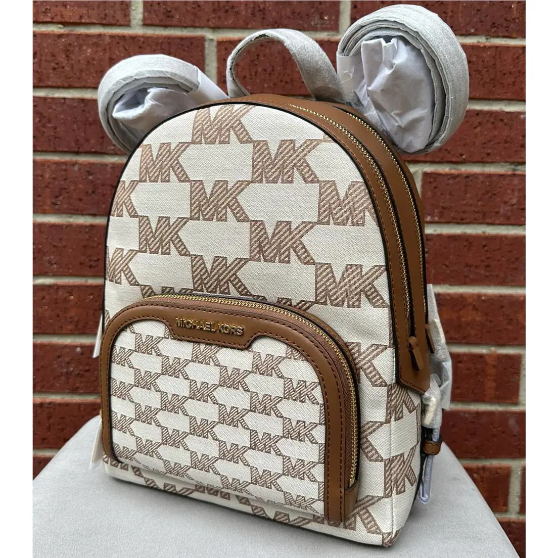 Michael Kors Jaycee Womens Medium Travel School Backpack Shoulder Bag Luggage MK