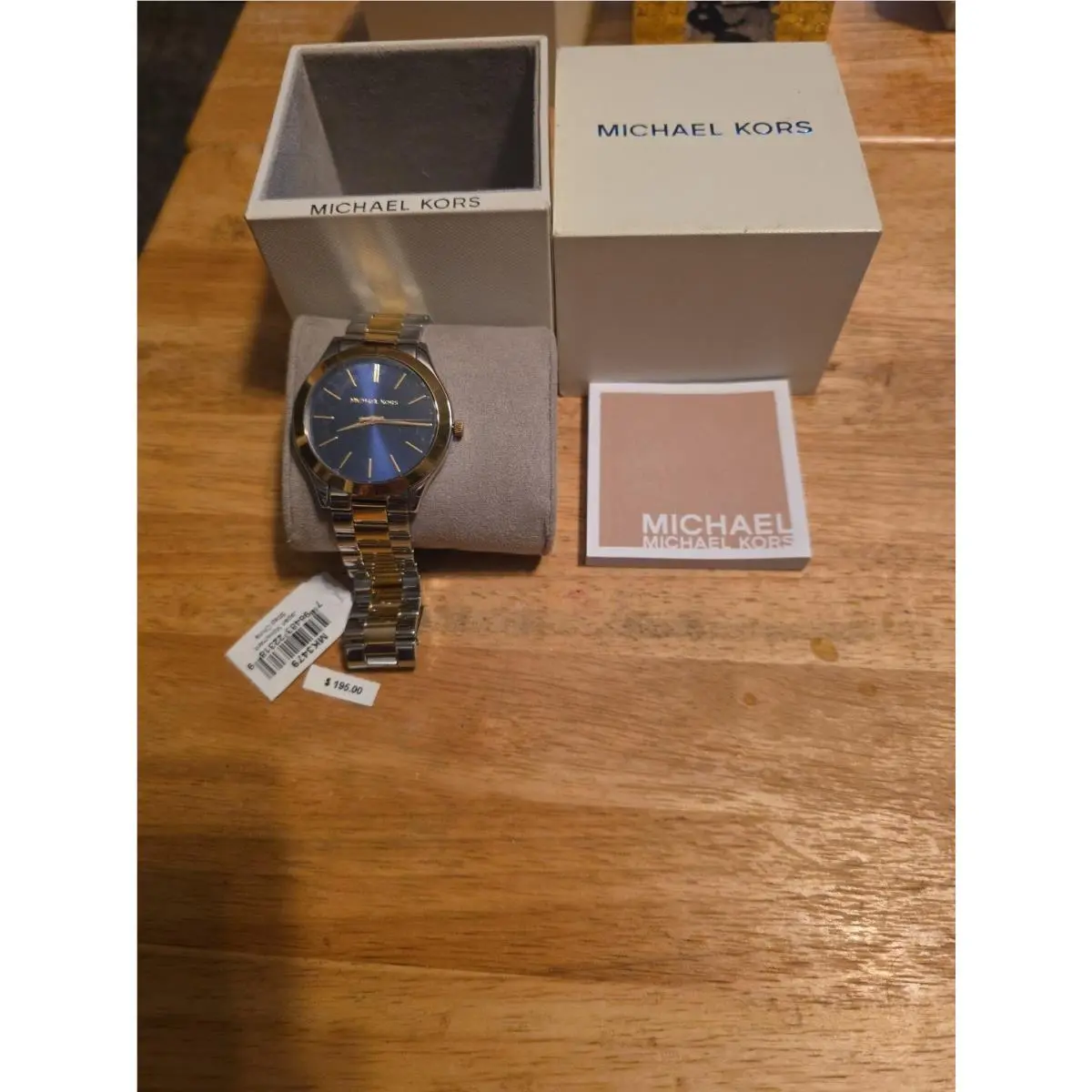Michael Kors MK3479 Ladies Slim Runway Two-tone Watch
