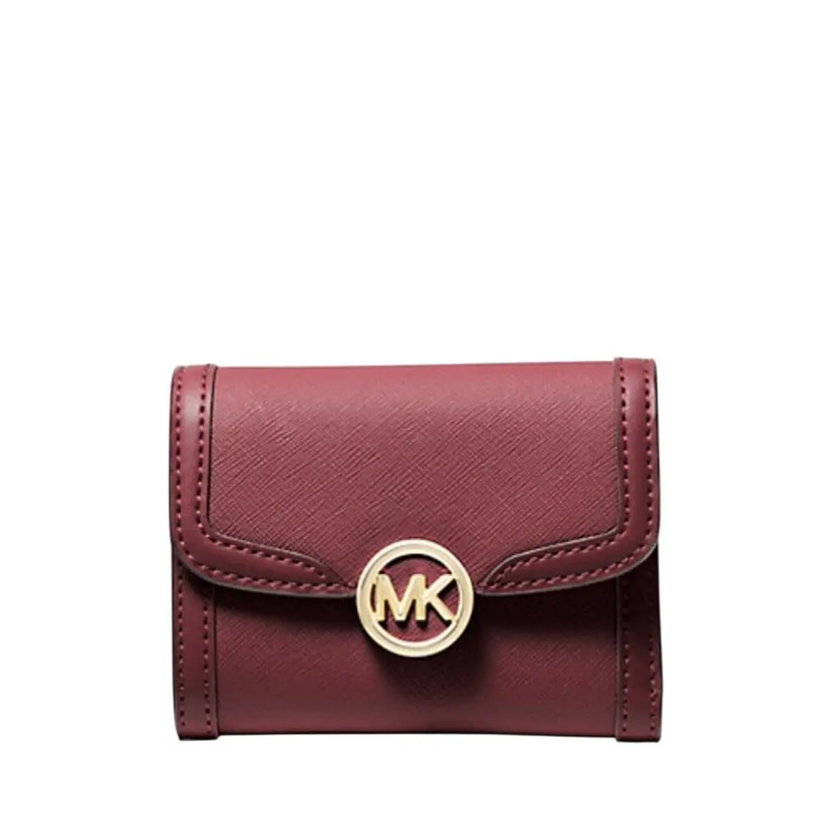 Michael Kors Leida Medium Wallet IN Oxblood Burgundy Wine