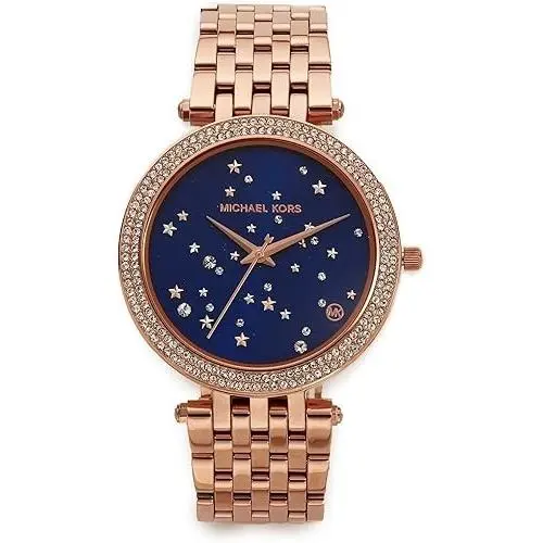 Michael Kors Darci Celestial Pavé Rose Gold-tone Watch MK3728