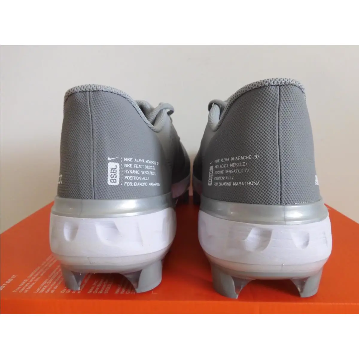 Nike shoes - Nike Alpha Huarache Elite 3 - CK0976-002 - Gray (UPC: 194276360699) 2
