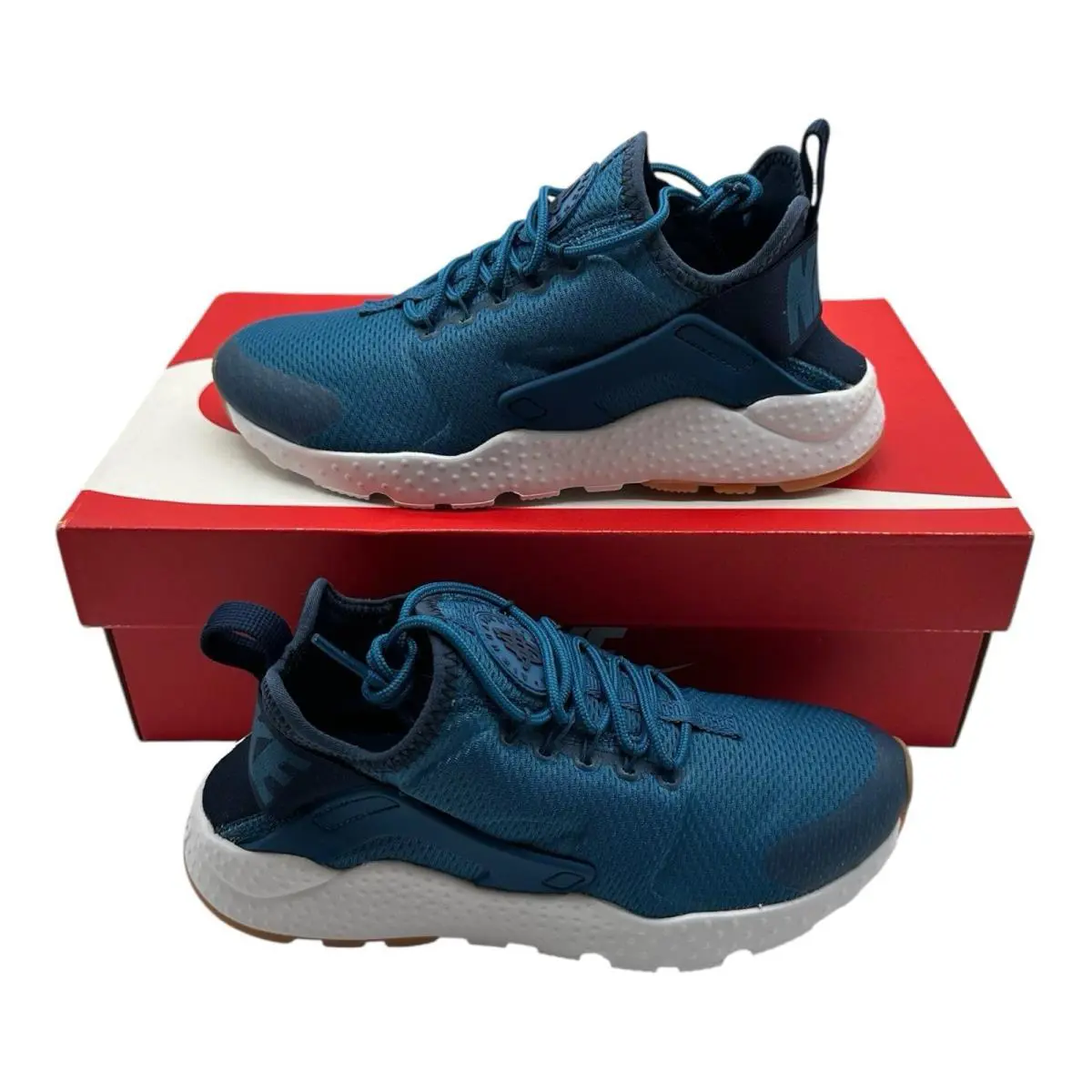 Nike Air Huarache Run Ultra Running Shoes Womens 6 Industrial Blue 819151-403 - Blue