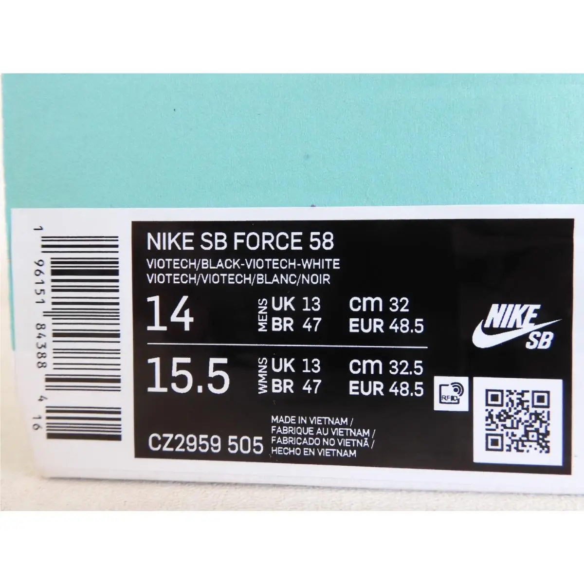 Nike shoes - Nike SB Force 58 - Force - CZ2959 505 - Purple (UPC: 196151843884) 3