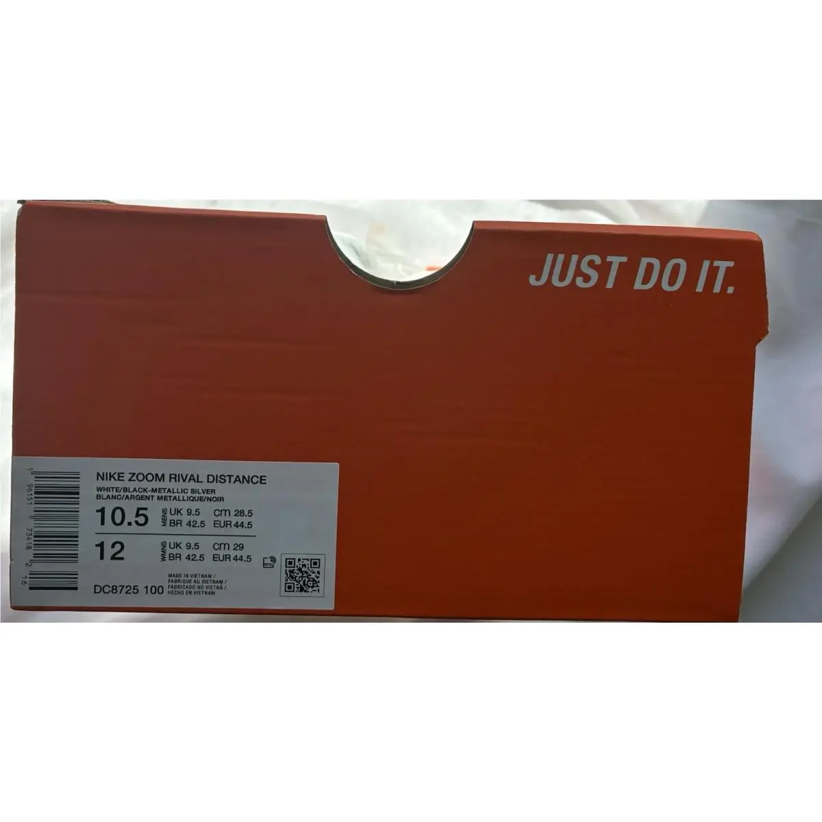 Nike shoes - Nike Zoom Rival - Zoom Rival - DC8725-100 - White/Black-Metallic Silver (UPC: 0196151734182) 3