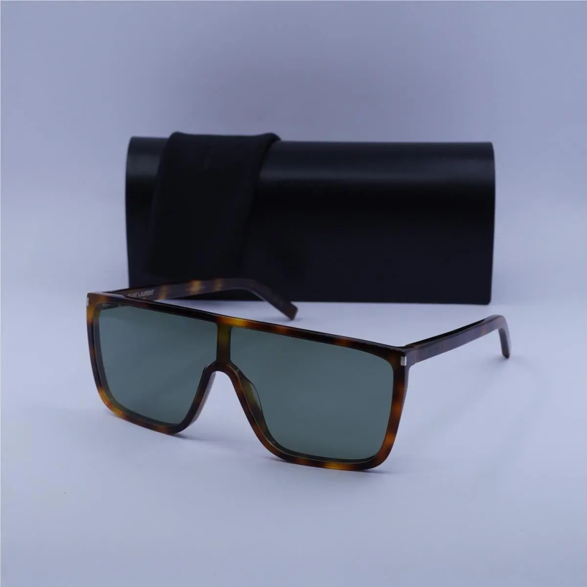 Saint Laurent SL364 Mask Ace 002 Havana/green 99-1-145 Sunglasses by Yves Saint Laurent
