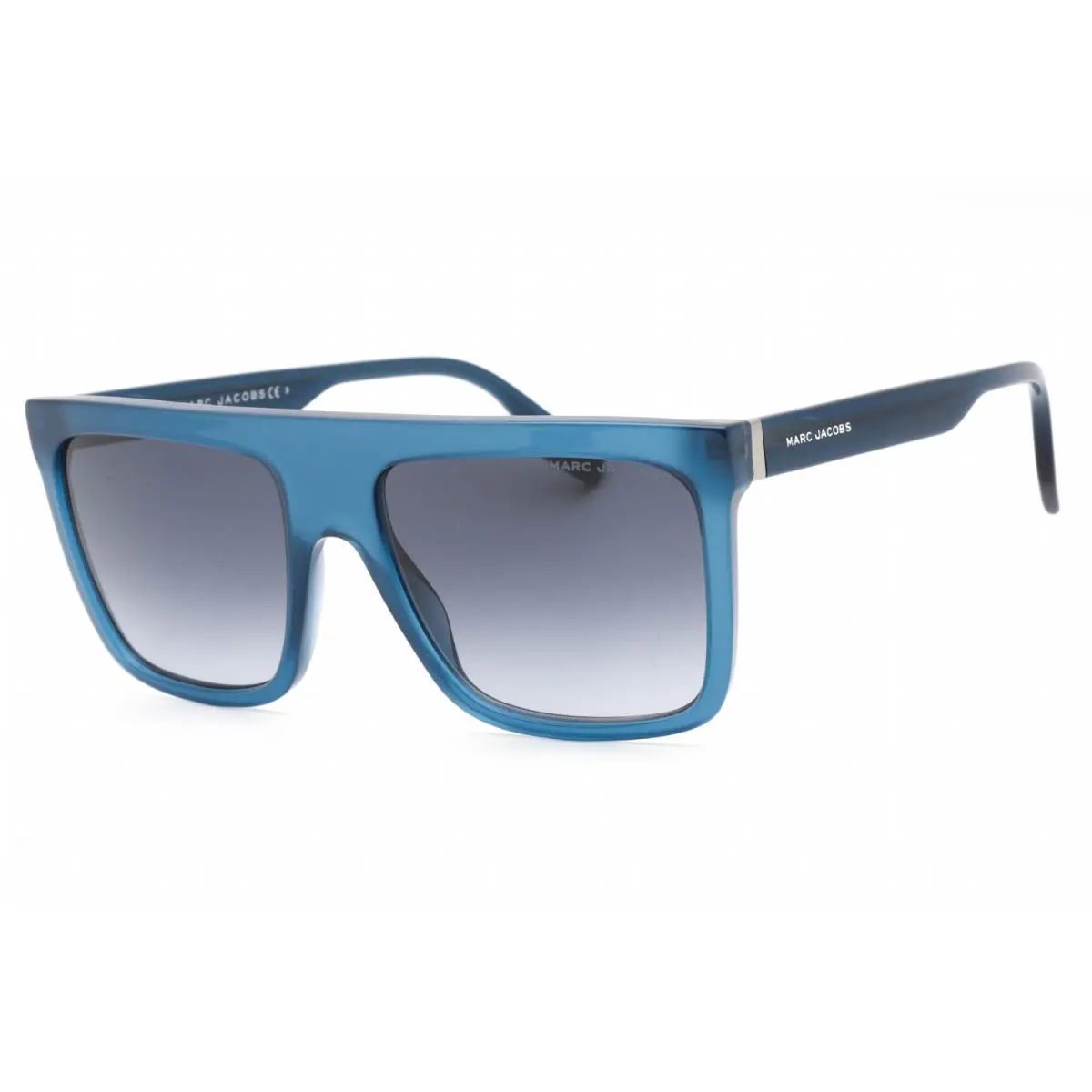 Marc Jacobs 639/S Pjp 9O Sunglasses Blue Frame Grey Shaded Lenses 57mm - Frame: Blue, Lens: Gray