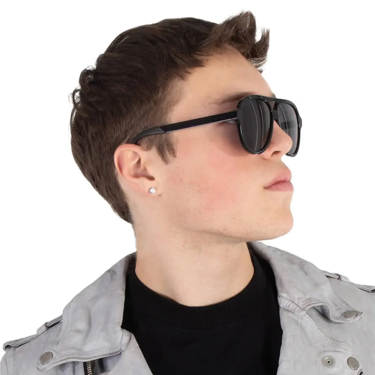 Gucci Grey Pilot Men`s Sunglasses GG0688S 001 59 GG0688S 001 59