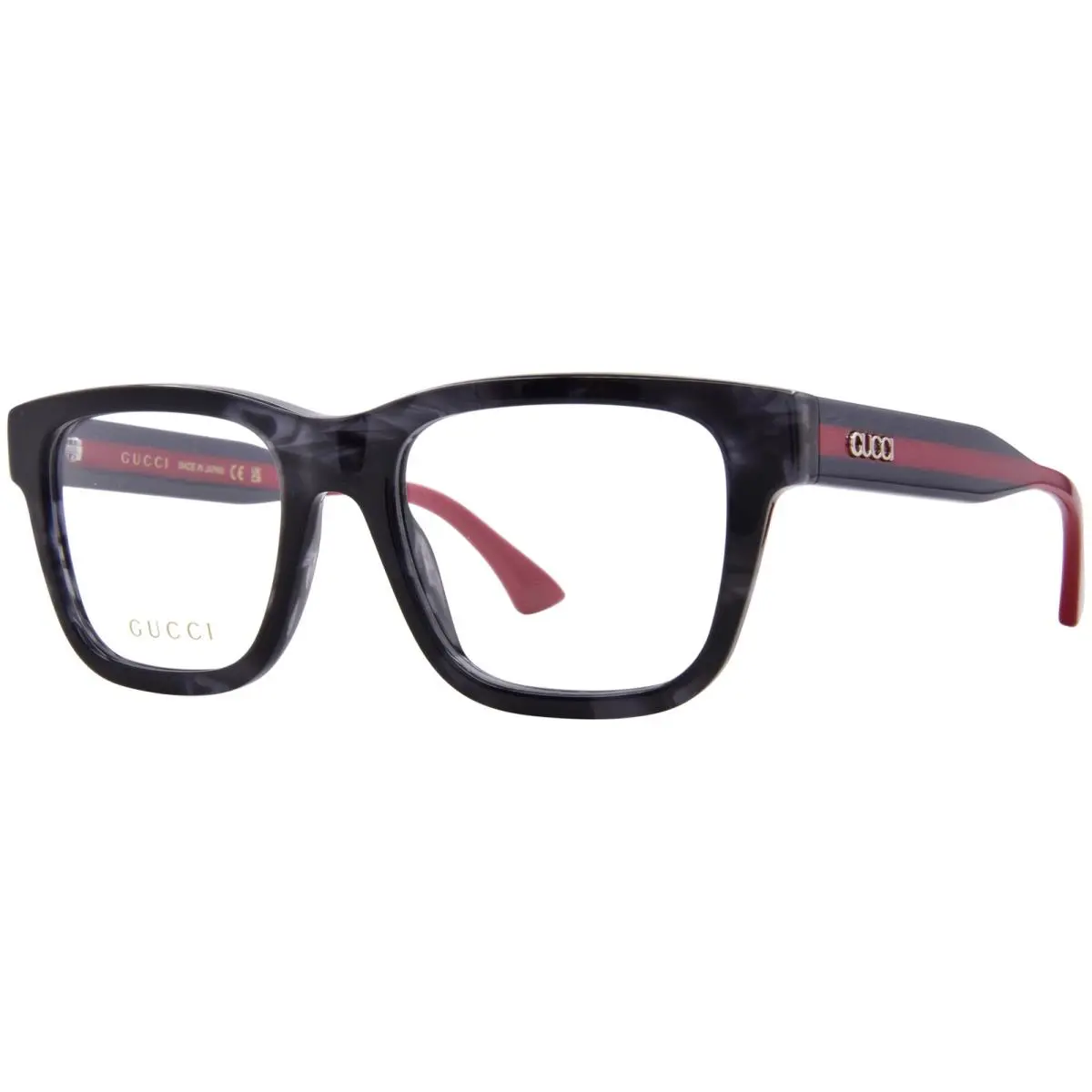Gucci GG1870O 004 Eyeglasses Frame Men`s Havana/blue Full Rim Square Shape 53mm