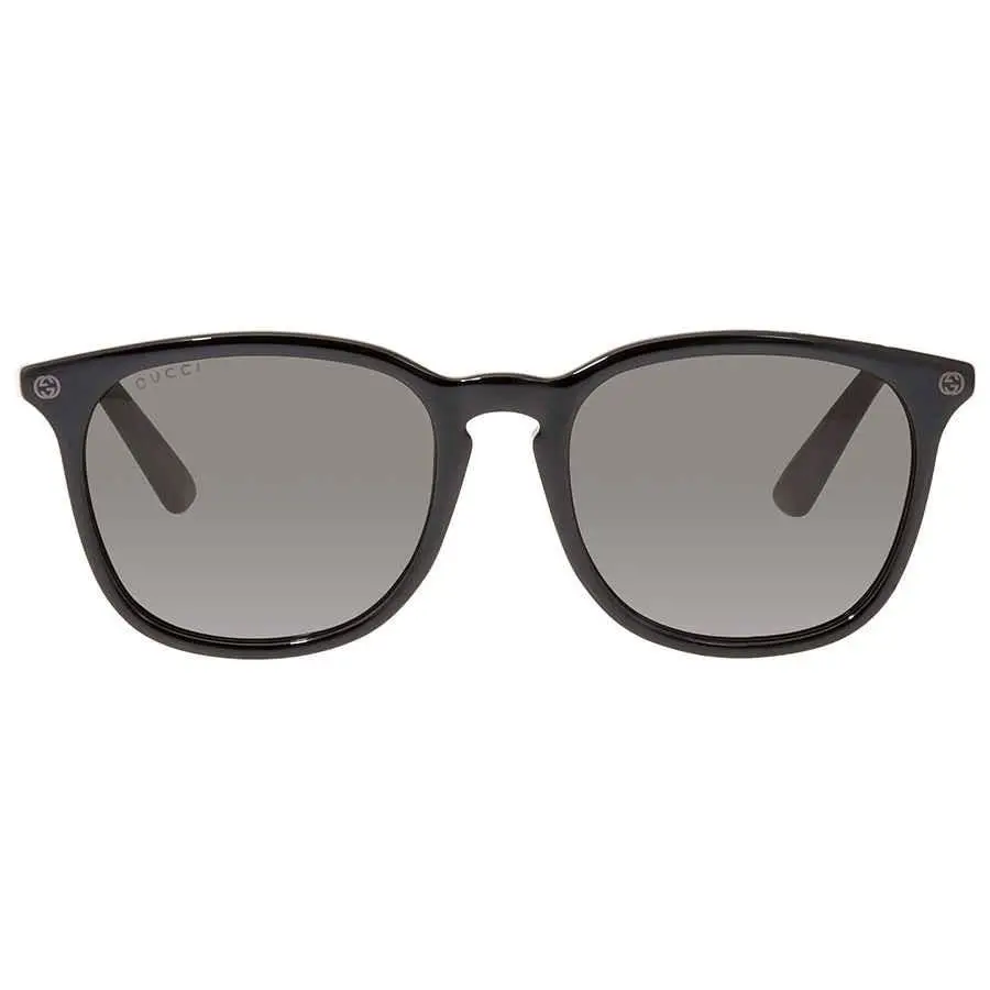 Gucci Grey Square Unisex Sunglasses GG0154SA 001 53 GG0154SA 001 53