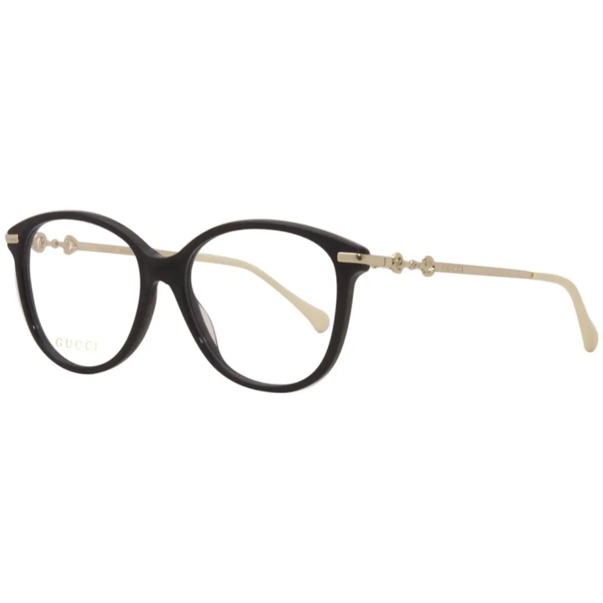 Gucci GG0967O 001 Eyeglasses Women`s Black/gold/full Rim Optical Frame