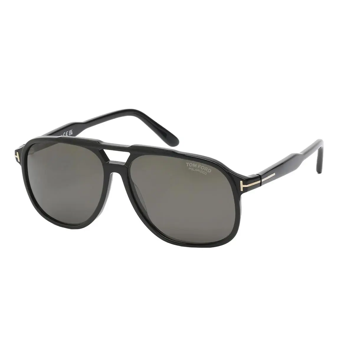 Raoul FT0753 01D Sunglasses Black Frame Gray Polarized Lenses 62mm by Tom Ford