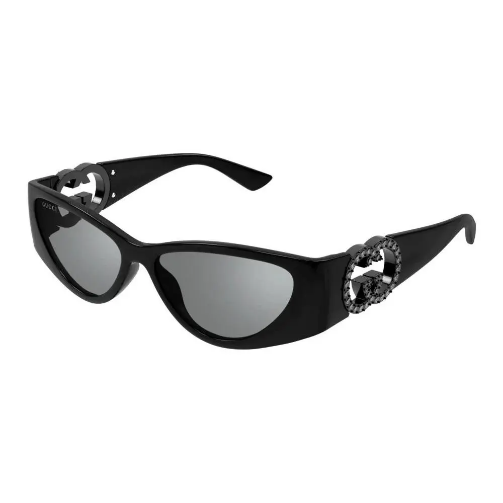 Gucci Sunglasses GG1824S 004 55mm Black / Grey Lens