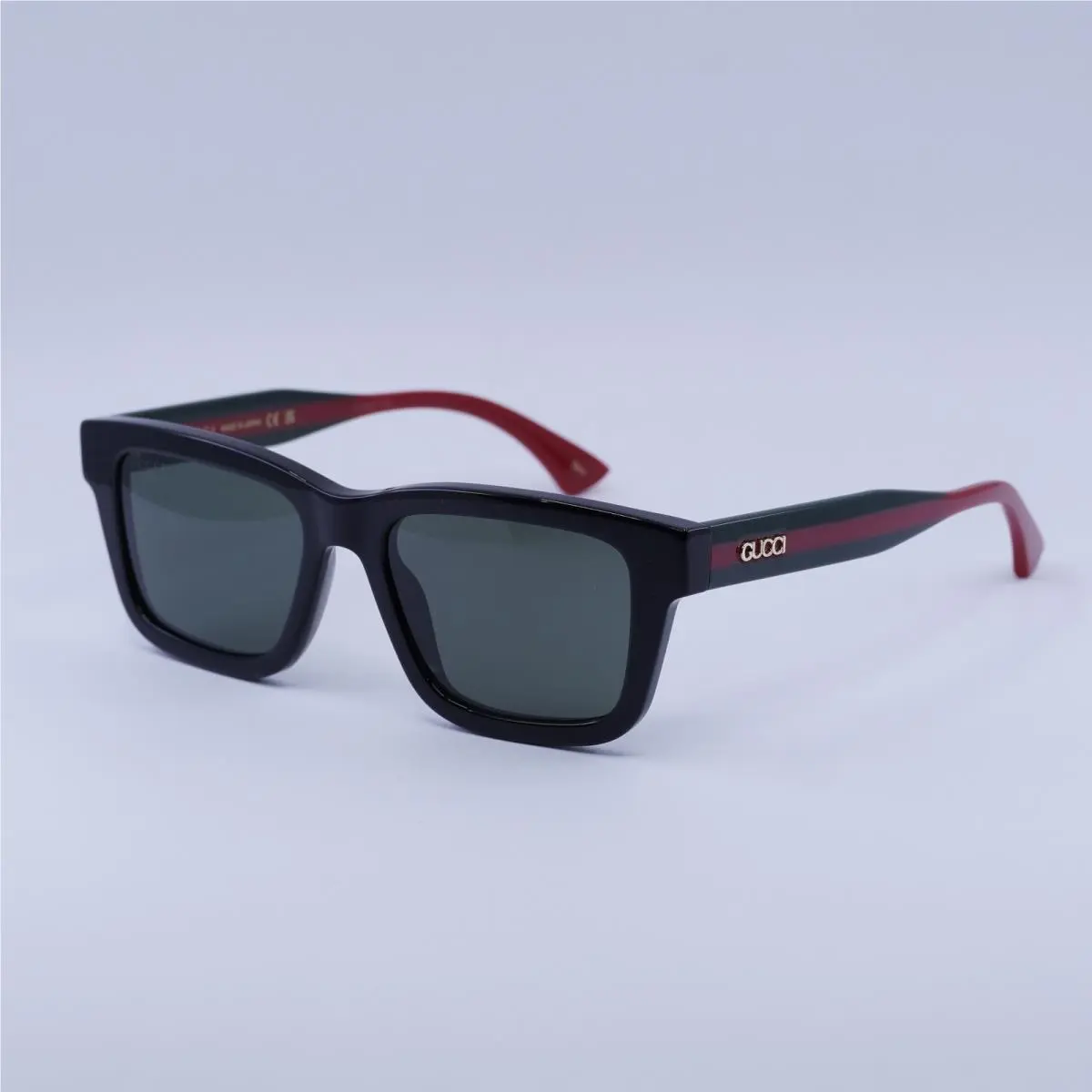 Gucci GG1869S 001 Shiny Black/green/red/grey 53-18-145 Sunglasses