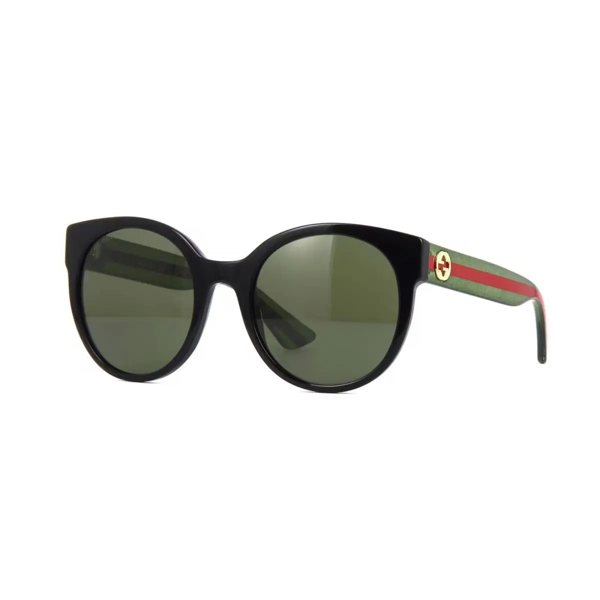 Gucci GG0035SN Black with Green and Red/green 002 Sunglasses