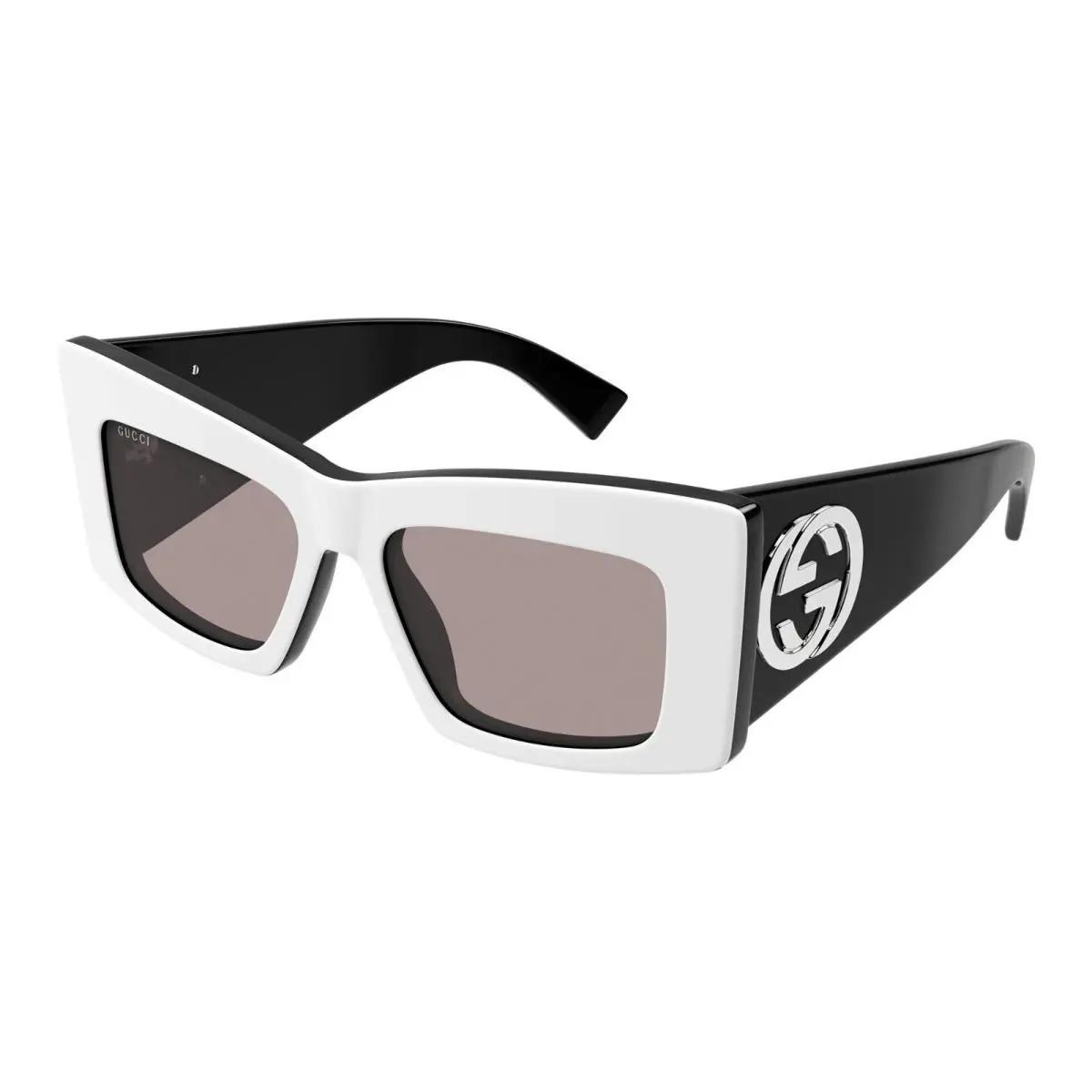 Gucci GG1842S White with Black/brown 006 Sunglasses