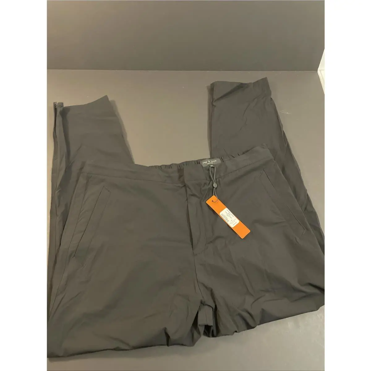 Rag Bone Athletic Pants - Pursuit Zander Technical Track Pants - Black Sz 2XL