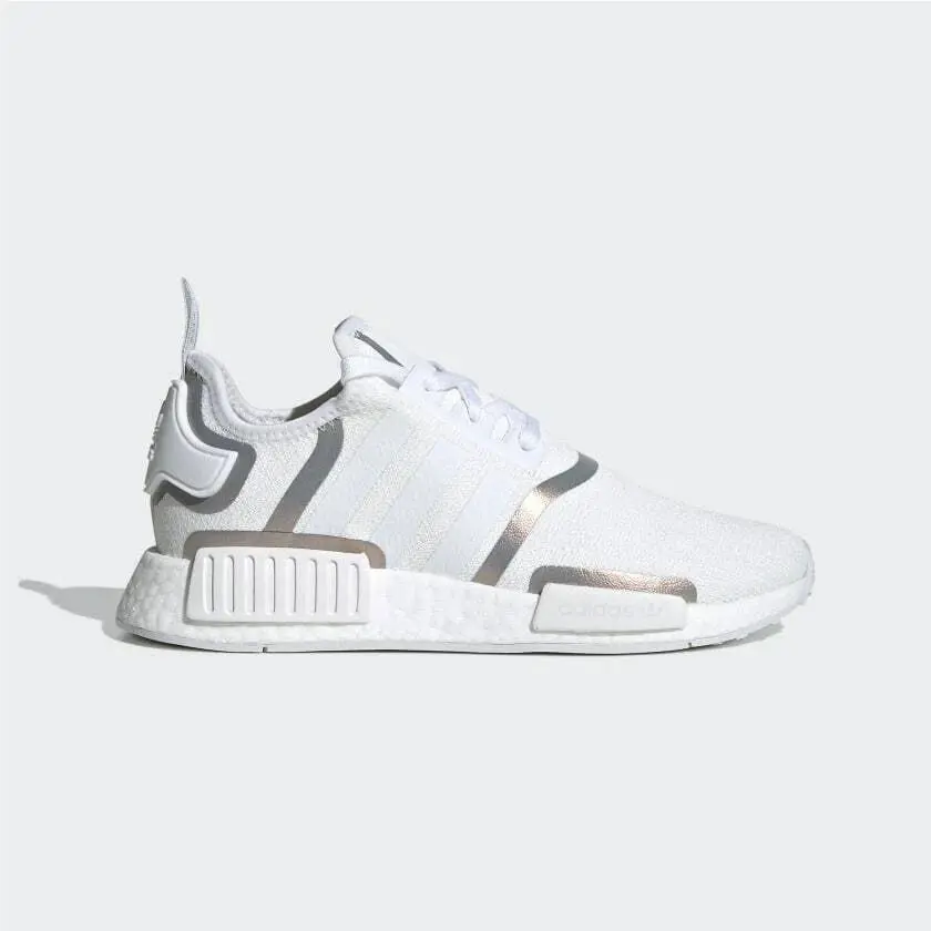 Adidas Nmd R1 Women`s White Black Iridescent Silver Boost