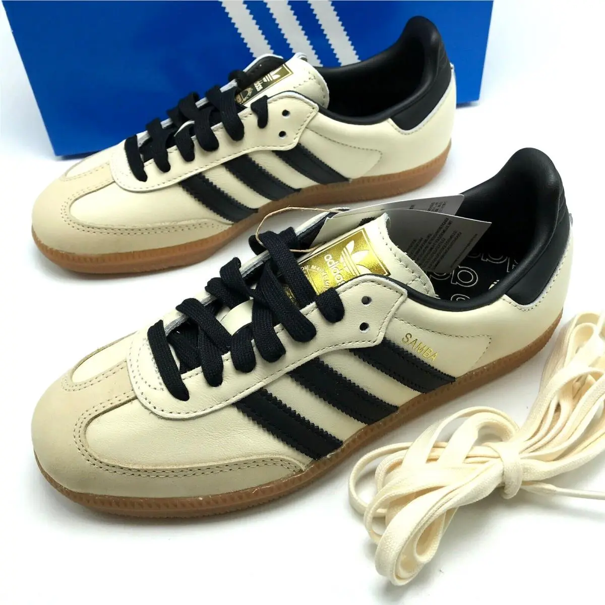Adidas shoes - adidas Samba - Samba - ID0478 - Cream White/Core Black/Sand Strata 6