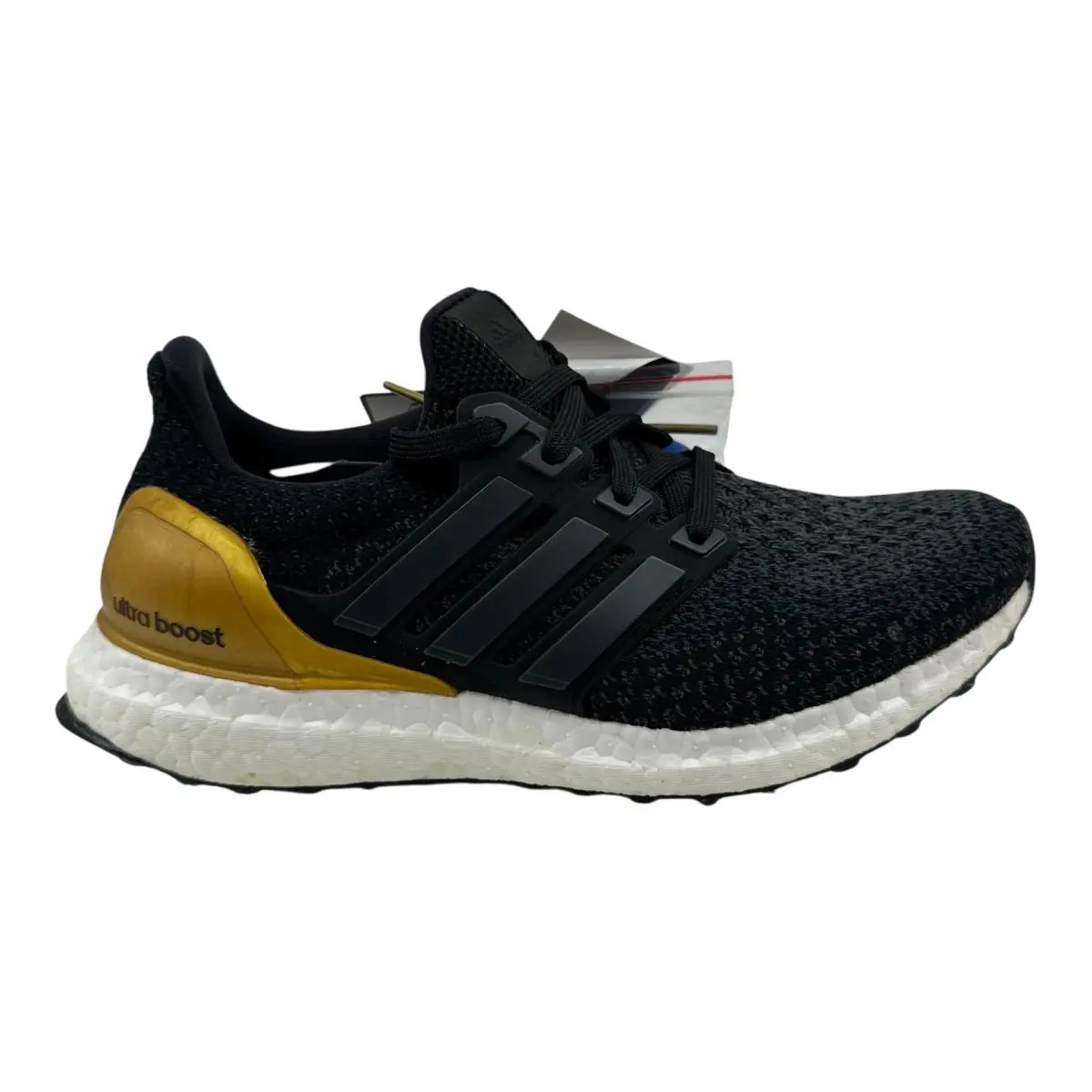 Adidas Ultraboost 2.0 Black Gold Mens Athletic Ucla Bruins Sneaker - Black, Manufacturer: Black Gold