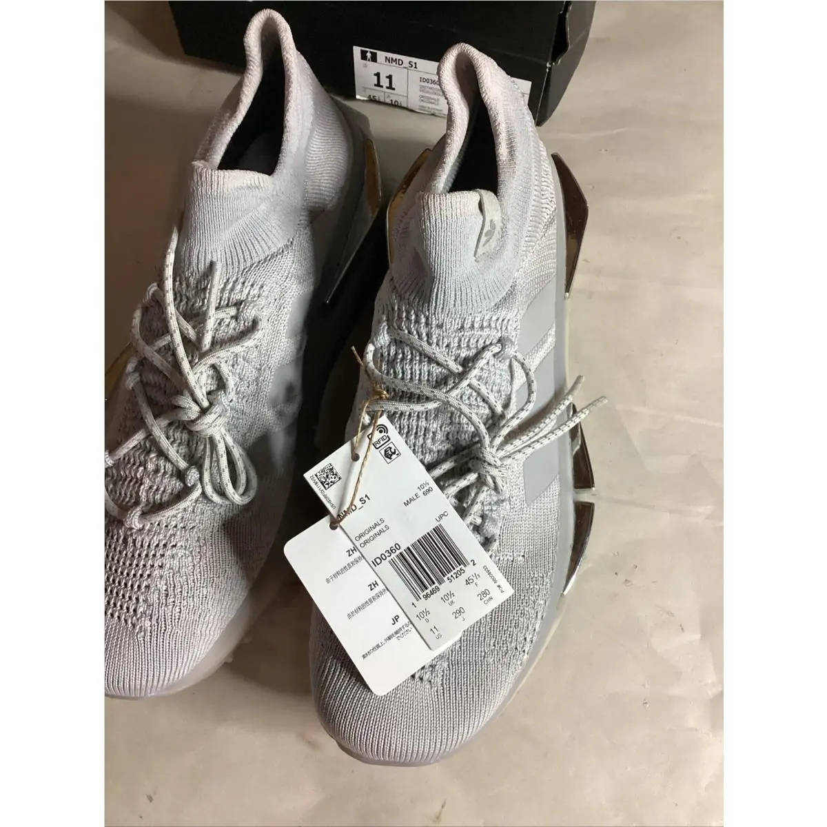 Adidas shoes - adidas NMD S1 - NMD - ID0360 - Gray, Manufacturer: Grey Two/Grey One/Silver Metallic 4
