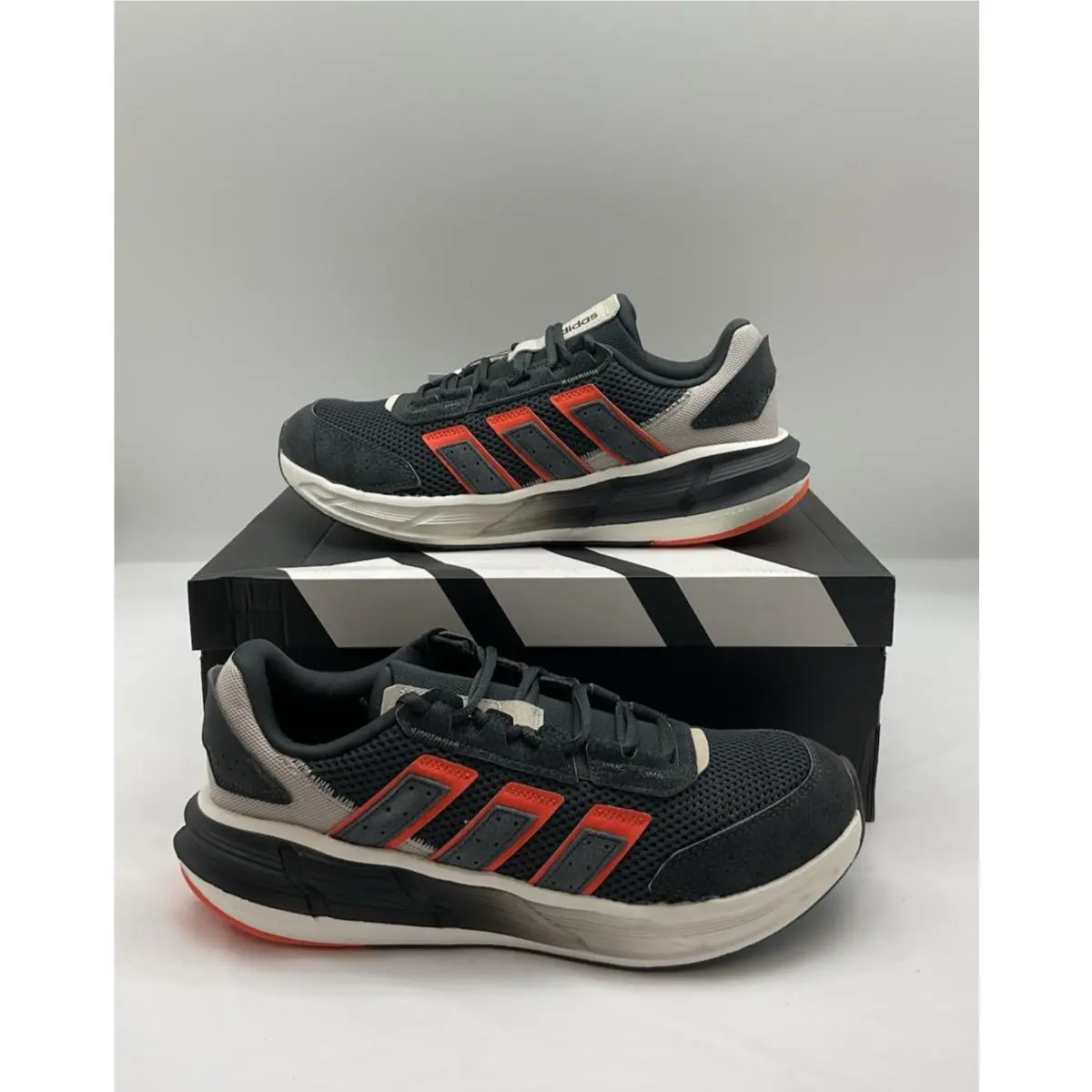 Adidas shoes - adidas Astrastar - Astrastar - JQ6077 - Gray, Manufacturer: Carbon/Carbon/Impact Orange (UPC: 197619167900) 4