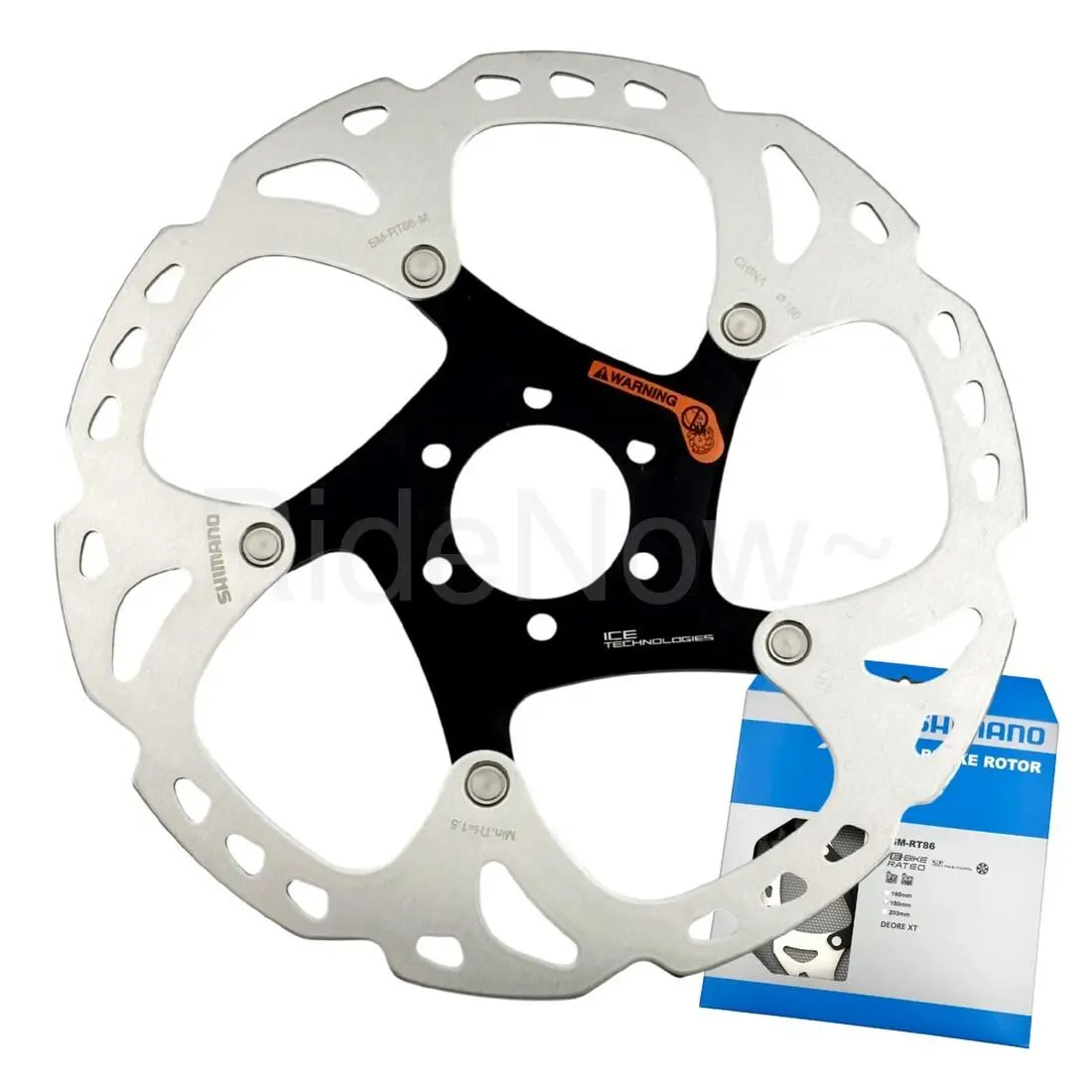 Shimano Deore XT Mtb Bike/e-bike Disc Brake Rotor SM-RT86 180mm Ice-tech 6 Bolts