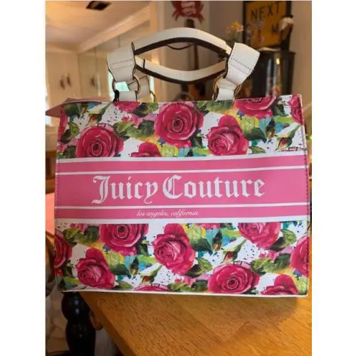 Juicy Couture Juicy Billboard Tote White Multi Rose