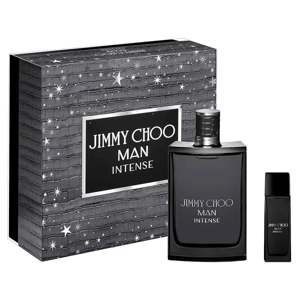 Jimmy Choo Intense 2pc Set For Men 6.7oz Edt + 0.5oz Mini in Gift Box